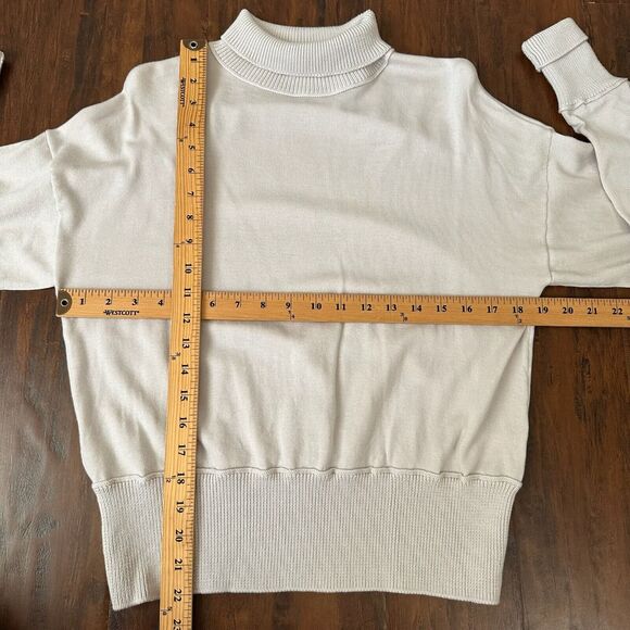 HEMISPHERE Merino Wool Mock Sweater Knit in Cream - Picture 7 of 7